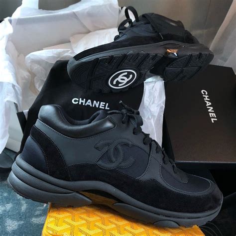 black chanel sneakers mens|Altro.